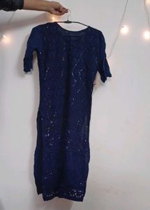 Elegant Navy Blue Kurta