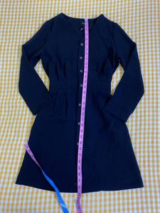 Black Button-Down Dress Bust 34