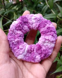 Purple Crochet Scrunchie💜