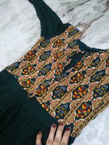 Elegant Green Ethnic Dress