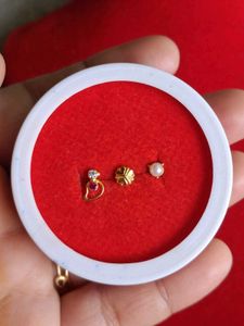 Nose Pins (Set of 3) Gold NosePin