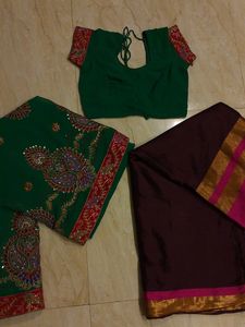 Dhamaka Saree 🪔 BUY1 GET1 FREE 1BLOUSE