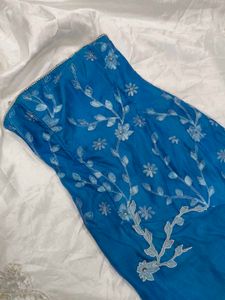 Teal Floral Dress