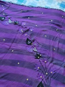 Very Beautiful Saree With Stiched Blouse
