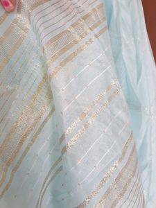 SALE‼️Blue Suit Set With Vibrant Floral Print