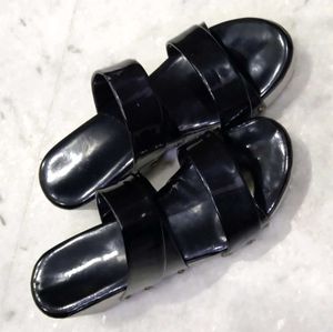 Black, Camel,Silver Slippers