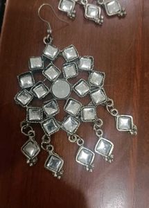 Mirrored Statement Earrings