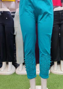 Teal Cropped Leggings