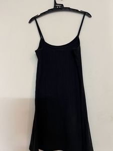 Black Ribbed Dress