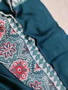 Elegant Teal Saree