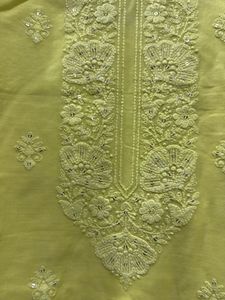 Yellow Embroidered Kurta