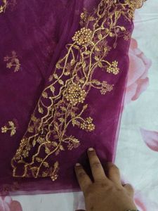 Elegant Purple Dupatta