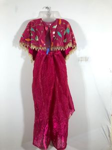 Rose Pink Emboridered Ethnic Wear Set (Girl’s)