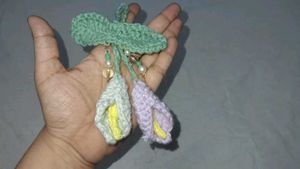 Crochet Flower Keychain