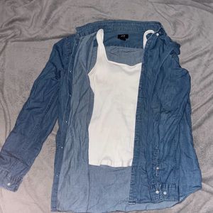 COTTON DENIM SWEATER H&amp;M IMPORTED