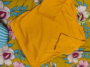 Mustard Crop T Shirt 🩷