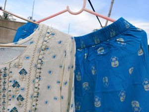 Embroidered Straight Elegant Kurta Set