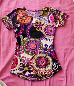 Hippie Printed T-Shirt (Fitted)