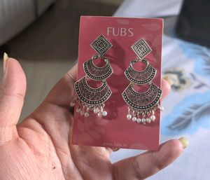 FUBS Silver Dangle Earrings