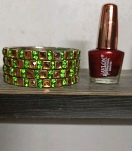 Bangles with Nail Polish