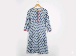 Elegant Blue Printed Kurta