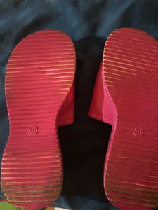 Pink Platform Slide Sandals