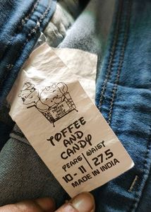 Denim Dungree For Girls