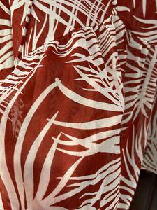 red chiffon Print Top