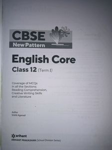 Class XII Arihant English Sample Practice Papers