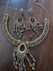 Brown gem jewellery Set
