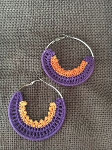 Crochet Hoop Earrings