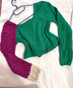 🎁Buy2 Get2 Free Boho Colorful Cropped Sweater E