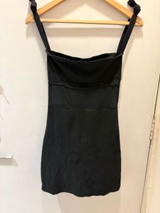 Black Tie Strap Mini Dress