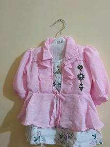 Cute Pink Kids Clothing Set