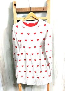 Light Pink Long Sweater Size-36