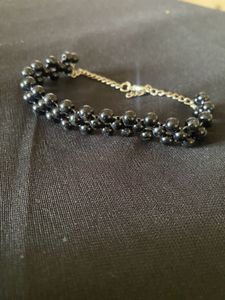 Black Bead Bracelet