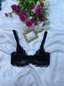 Black French Bra