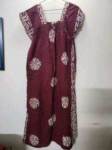 Maroon Maxi Sleepwear
