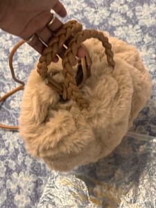 Fuzzy Faux Fur Handbag