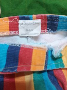 Rainbow Colour Dress And Night Suit For Girls