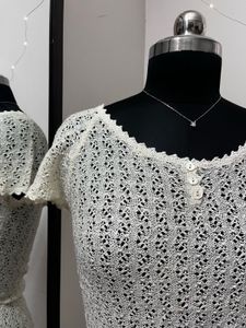 White Crochet Lace Top