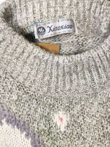 women&#39;s premium vintage old knitted sweater