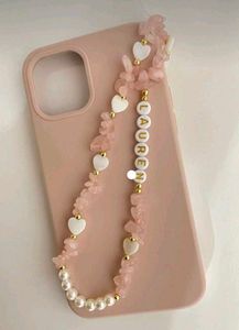Charm Beaded Phone Strap – Custom Name