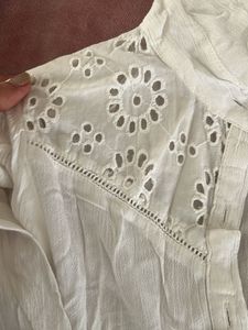 White Eyelet Blouse