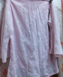 Balloon Sleeves Wrinkle Georgette Top