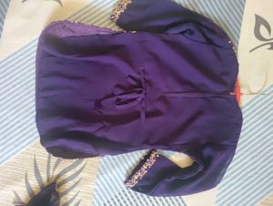 Teal &amp; Navy Blue Salwar Kameez Set