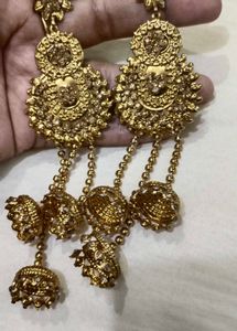 Golden Jhumka Earrings