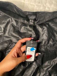 Gothic New Look Brnd Leather Skirt