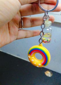 Cute Donut Keychain