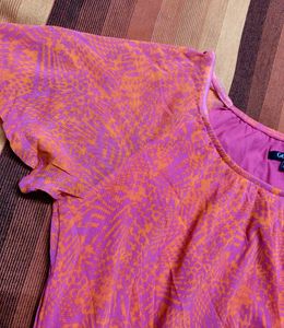 George Women Printed Regular Fit Elastic Nylon Top